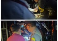 Diduga Serangan Jantung Polsek Cikelet Evakuasi Sopir Dalam Kendaraan