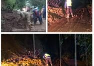 Diguyur Hujan Deras, Pamulihan Dilanda Longsor, Polisi Bergerak Cepat