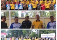 Semarak Hari K3 Sedunia, Polres Garut Satukan TNI, Polri dan Pemda Lewat Olahraga Bersama