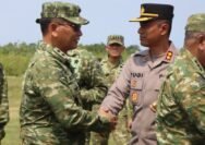 Kunjungan Kerja Menhan Sjafri Sjamsoeddin di Sambut Langsung Oleh Kapolres Garut