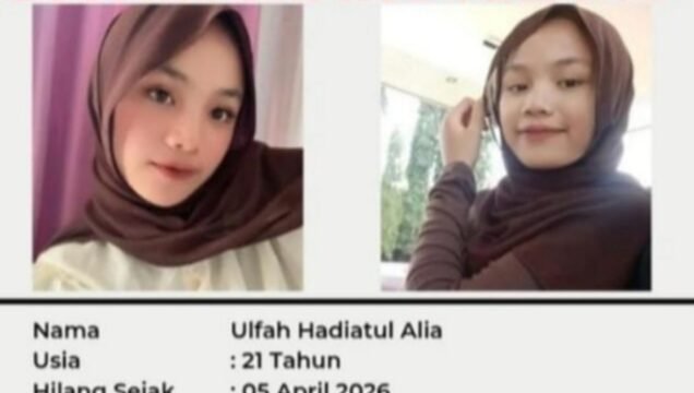 Mahasiswi Universitas Mayasari Bakti Dilaporkan Hilang Sejak Awal April 2026, Keluarga Harap Bantuan Masyarakat