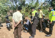 Cegah Gangguan Kamtibmas, Polsek Malangbong Amankan 20 Knalpot Brong di SMKN 7 Garut