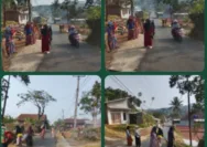 Jumsih Di Sukaratu Malangbong,Warga Bersihkan Jalan Desa Dan Selokan Jelang Musim Hujan