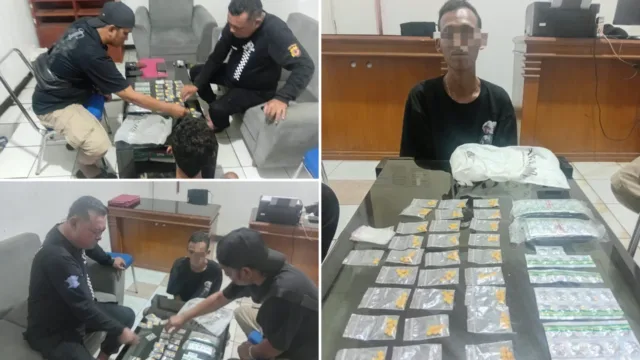 Polsek Malangbong Amankan Terduga Penjual Obat Keras, 404 Butir Disita